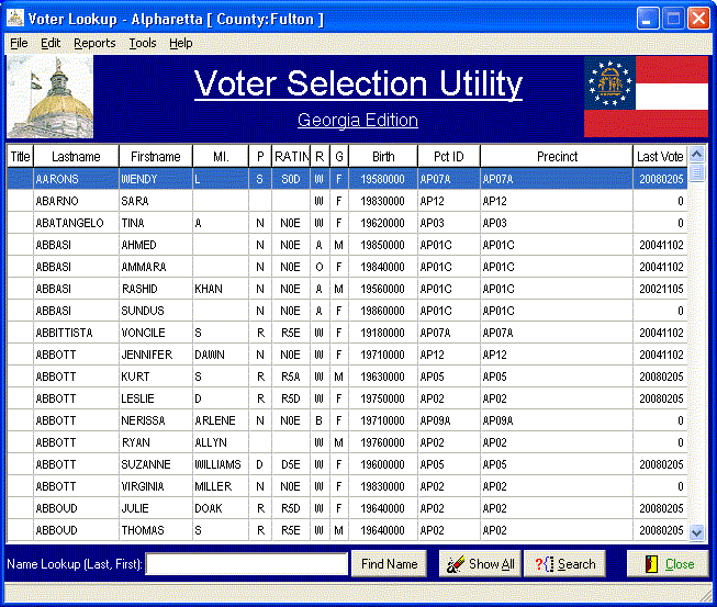 Main Screen